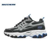 斯凯奇（Skechers）男鞋夏户外老爹鞋网布拼接时尚运动休闲鞋 237358 237358-CCBK 木炭色/黑色 39