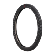固特异（Goodyear）汽车方向盘套翻毛皮手感防滑超薄把套透气吸汗四季通用 D形-藤纹红标