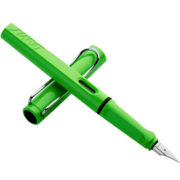 凌美(LAMY)钢笔 safari狩猎系列 绿色 单只装 德国进口 F0.7mm送礼礼物