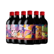 通化葡萄酒 微气泡酒7度500mL*6瓶 甜型红酒趣玩款 搭配烧烤