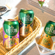 秋林 格瓦斯益生菌发酵饮料 百香果口味330ml*6罐