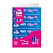 Hygienix 洁云 湿厕纸40片*6包 清洁湿纸巾湿巾 搭配卷纸卫生纸使用 擦屁屁专用