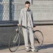 再降价：ANTA 安踏 男子加绒运动套装 952357202-1