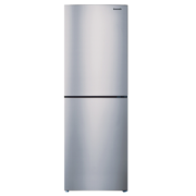 松下（Panasonic） 双门冰箱两门 节能家用小型双开门电冰箱 银离子去味除菌 风冷无霜 240升 典雅银 NR-EB24WSP-S