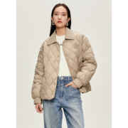 PEACEBIRD WOMEN 太平鸟女装 短款翻领轻薄羽绒服 A8ACD414572