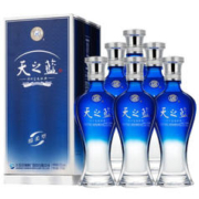 百亿补贴！YANGHE 洋河 蓝色经典 天之蓝 浓香型绵柔白酒 整箱装 酒水 42度 520mL 6瓶