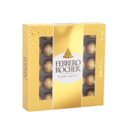 费列罗（FERRERO）榛果威化糖果牛奶巧克力25粒礼盒装零食312g （效期到24年2.26）