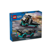 LEGO 乐高 城市系列60406赛车与汽车运输车男女生拼装积木儿童益智