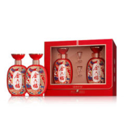 金六福 50.8度兼香型白酒 500mL 2瓶 礼盒装