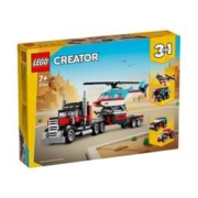 LEGO 乐高 创意三合一系列31146直升机平板运输车拼装礼物儿童益智