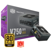 酷冷至尊(CoolerMaster)额定750W V750GOLDSFX电源 金牌全模组/全日系电容/加强显卡线/FDB降噪风扇/电脑组件