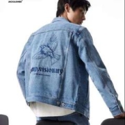JACK&JONES 杰克琼斯 男士达芬奇联名牛仔外套 中牛仔蓝E39 180/100A/L