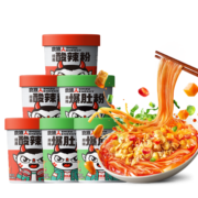 食族人 酸辣粉130g*3爆肚粉150g*3组合6桶装 米粉米线粉丝夜宵方便速食