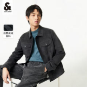 杰克琼斯 杰克·琼斯（JACK&JONES）外套男年春秋仿麂皮上衣翻领夹克男轻商务休闲外套男装衣服高档