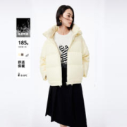 LILY商务时尚 保暖鸭绒休闲时尚连帽通勤款羽绒服外套