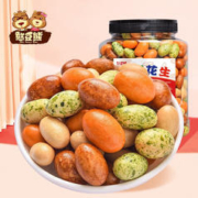 憨豆熊 鱼皮花生多彩400g罐
