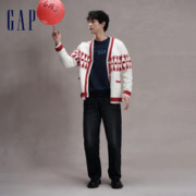 Gap 盖璞 龙年限定男女春季2024新年情侣针织开衫480034
