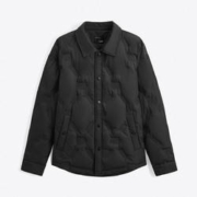 GXG 休闲压印短款衬衫羽绒服轻薄羽绒外套