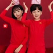 红豆 阳离子儿童 秋衣秋裤 5A保暖内衣套装