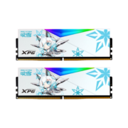 威刚（ADATA） 64GB(32GX2)套装 DDR5 6000 台式机内存条 海力士A-die颗粒-华硕吹雪联名RGB灯条CL30（白色）