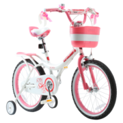 优贝（RoyalBaby）儿童自行车女孩单车脚踏车5-9岁带辅助轮珍妮公主18寸