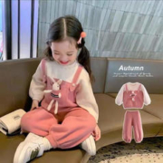 WEIMIYA 薇靡雅 女童套装春装2023新款儿童可爱网红套装洋气休闲两件套