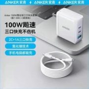 Anker 安克 100W多口充电器+1.5m双C线