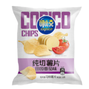 可比克纯切薯片 田园番茄味150g办公室休闲膨化零食