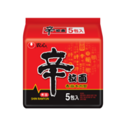 农心 香菇牛肉味辛拉面 方便面五连包 120g*5包