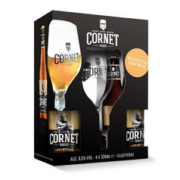 CORNET SWINKELS FAMILY BREWER比利时进口 橡树风味精酿黄金啤酒 330ml*4瓶 4瓶Cornet啤酒+1支Cornet酒杯