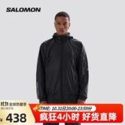 salomon 萨洛蒙 男款 户外运动轻量耐磨透气舒适防泼水防风夹克外套 EQUIPE 深黑色 C20037