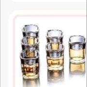 京东百亿补贴：天喜（TIANXI）酒具白酒杯家用 方形杯70ml【6只装】