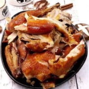 陵甄居德州五香扒鸡超大整只鸡卤味熟食开袋即食山东特产鸡熟食真空包装 德州五香扒鸡500g*4袋