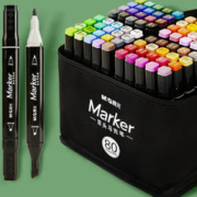 M&G 晨光 文具30色双头酒精性速干马克笔 袋装油性学生款水彩笔 绘画手绘涂鸦 礼物送男孩女APMV1413