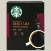 限移动端、京东百亿补贴：STARBUCKS 星巴克 进口黑咖啡精品速溶咖啡粉冷萃冰美式特选研磨中度烘焙 深度烘焙1盒装