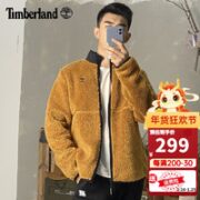 Timberland 抓绒衣男秋冬 户外运动外套加厚保暖摇粒绒夹克 P47/小麦色 M/175