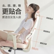 京东PLUS：YANXUAN 网易严选 小蛮腰 人体工学椅 春云粉 有脚踏