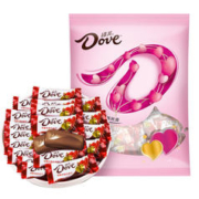 Dove 德芙 丝滑黑巧克力4.5g婚庆喜糖果办公零食女 混合250g（丝滑黑巧混合约53粒