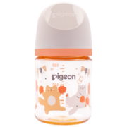贝亲（Pigeon）PPSU彩绘奶瓶 第3代奶瓶 160ml-猫狗狂欢AA216 S号 1个月以上