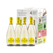 SANDARA 桑达拉 costco同款西班牙进口桑达拉柠檬起泡酒750ml*4支礼盒装
