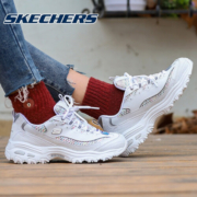 yysport Skechers 斯凯奇女鞋新款D'lites系列 时尚熊猫鞋 潮流复古休闲鞋 13144/WMLT 38