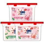 OMO 奥妙 三色酵素系列桉树香型 袋装洗衣凝珠18颗/袋，x1