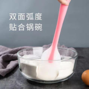 优赏 一体式硅胶刮刀烘焙工具做蛋糕奶油抹刀刮板家用食品级搅拌刀 大号刮刀-橙色