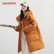 YAYA 鸭鸭羽绒服 鸭鸭新款羽绒服长款女加厚保暖90绒外套