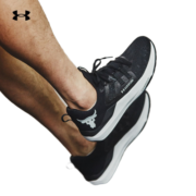 安德玛（UNDERARMOUR）Project Rock强森BSR男女同款运动训练鞋情侣鞋3023006 黑色002 44
