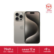 Apple 苹果 iPhone 15 Pro 5G手机 256GB 原色钛金属