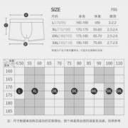 猫人miiow男士内裤内裤男3条装棉裆透气平角内裤四角内裤 黑色/灰蓝/宝蓝 XXL(建议体重125-140斤)