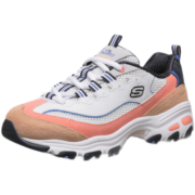 Skechers斯凯奇熊猫鞋女鞋新款秋冬季透气运动休闲厚底增高复古老爹鞋 WBLO 36 （女鞋内长230）