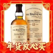 年货先到家：THE BALVENIE 百富 12年 双桶 单一麦芽 苏格兰威士忌 40%vol 700ml 单瓶装