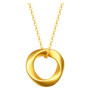 京东百亿补贴：China Gold 中国黄金 黄金项链女999足金莫比乌斯环